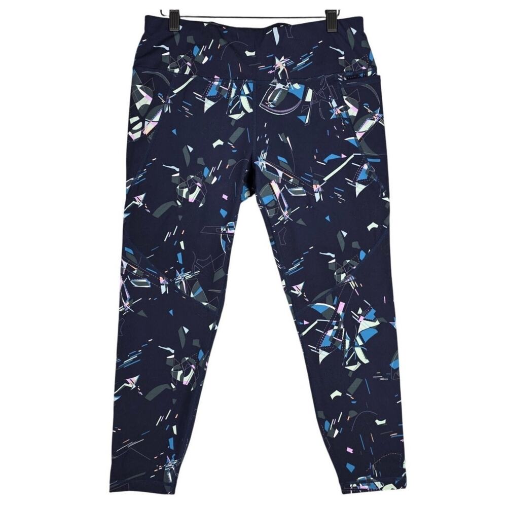 SWEATY BETTY POWER 7/8 WORKOUT LEGGINGS – ABSTRACT PRINT – WOMEN’S SIZE 12